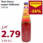 Allahindlus - Thai-Choice
magus tšillikaste
700 ml