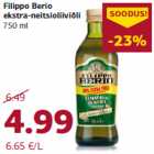 Allahindlus - Filippo Berio
ekstra-neitsioliiviõli
750 ml