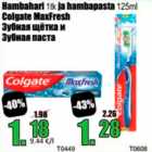 Allahindlus - Hambahari 1 tk ja hambapasta 125 ml Colgate MaxFresh