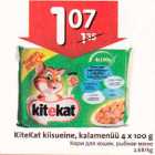 Allahindlus - KiteKat kiisueine, kalamenüü 4 х 100 g