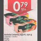 Allahindlus - Activia Creamy jogurt, 230 g .vaarika . virsiku