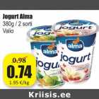 Allahindlus - Jogurt Alma 380g / 2 sorti
Valio