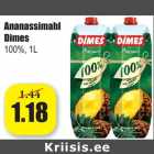 Allahindlus - nanassimahl
Dimes
100%, 1L