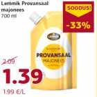 Allahindlus - Lemmik Provansaal
majonees
700 ml