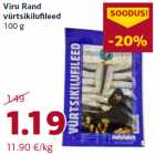 Allahindlus - Viru Rand
vürtsikilufileed
100 g