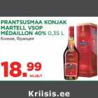 Allahindlus - PRANTSUSMAA KONJAK
MARTELL VSOP
MÉDAILLON 40% 0,35 L