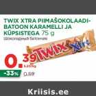 Allahindlus - TWIX XTRA PIIMAŠOKOLAADIBATOON
KARAMELLI JA
KÜPSISTEGA 75 g