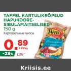 TAFFEL KARTULIKRÕPSUD
HAPUKOORESIBULAMAITSELISED
150 g