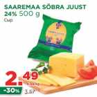 Allahindlus - SAAREMAA SÖBRA JUUST
24% 500 g