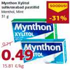 Allahindlus - Mynthon Xylitol
suhkruvabad pastillid