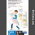 DOVE ŠAMPOON 250 ml, Glowing Ritual, Restoring Ritual DOVE PALSAM 200 ML  , Restoring Ritual