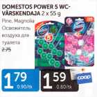 DOMESTOS POWER 5 WC- VÄRSKENDAJA 2 X 55 G