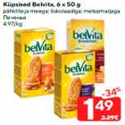 Allahindlus - Küpsised Belvita, 6 x 50 g

