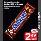 Šokolaadibatoonike
Snickers 500 g, 10-pakk
