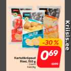 Allahindlus - Kartulikrõpsud
Rimi, 150 g
