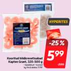 Allahindlus - Kooritud hiidkrevetisabad
Kapten Grant, 320-500 g
