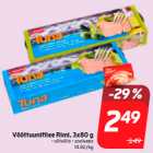 Vööttuunifilee Rimi, 3x80 g
• oliivõlis • soolvees