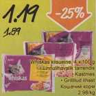 Allahindlus - Whiskas kiisueine, 4 x 100 g