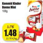 Allahindlus - Kommid Kinder
Bueno Mini
108g