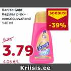 Allahindlus - Vanish Gold
Regular plekieemaldusvahend
940 ml