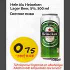 Hele õlu Heineken Lager Beer, 5%, 500ml