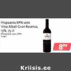 Allahindlus - Hispaania KPN vein
Vina Albali Grаn Reserva,
13%,75 cl