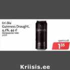 Allahindlus - Iiri õlu
Guinness Draught,
4,2%,44 cl