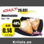 Allahindlus - Moosisaiake
60g / *10tk