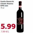 Allahindlus - Itaalia Bonacchi
Chianti Riserva
KPN vein
75 cl