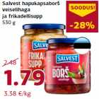 Allahindlus - Salvest hapukapsaborš
veiselihaga
ja frikadellisupp
530 g