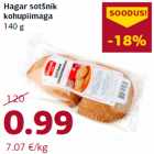 Allahindlus - Hagar sotšnik
kohupiimaga
140 g