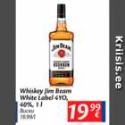 Alkohol - Whiskey Jim Beam White Label 4YO