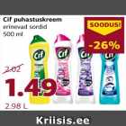 Cif puhastuskreem
erinevad sordid
500 ml