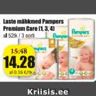 Mähkmed - Laste mähkmed Pampers Premium Care (1,3,4)