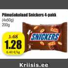 Piimašokolaad Sniskers 4-pakk