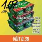 Allahindlus - Activia jogurt, 4 x 120 g
• kirsi
• maasika
• mustika