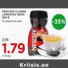 Allahindlus - NESKAFE CLASSIC LAHUSTUV KOHV 100 G