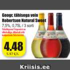 Allahindlus - Geogr. tähisega vein Robertson Natural Sweet