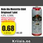 Allahindlus - Hele õlu Meistrite Gildi Originaal, 1 pint