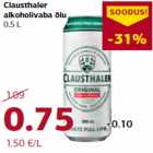 Allahindlus - Clausthaler
alkoholivaba õlu
0,5 L