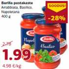 Allahindlus - Barilla pastakaste