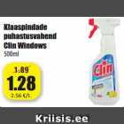 Allahindlus - Klaaspindade
puhastusvahend
Clin Windows
500m