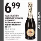 Itaalia kaitstud päritolunimetusega aromaatne kvaliteetvahuvein Martini Prosecco 