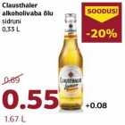 Allahindlus - Clausthaler
alkoholivaba õlu
