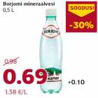 Allahindlus - Borjomi mineraalvesi
0,5 L