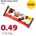 Allahindlus - Kinder Bueno Dark
43 g