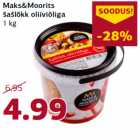 Allahindlus - Maks&Moorits
šašlõkk oliiviõliga
1 kg