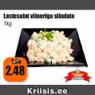 Allahindlus - Lastesalat viineriga sibulata
1kg