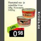 Allahindlus - Hautatud sea- ja
veiseliha Vivat 325g