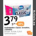 Allahindlus - Tualettpaber Classic Sensitive, 3-kihiline